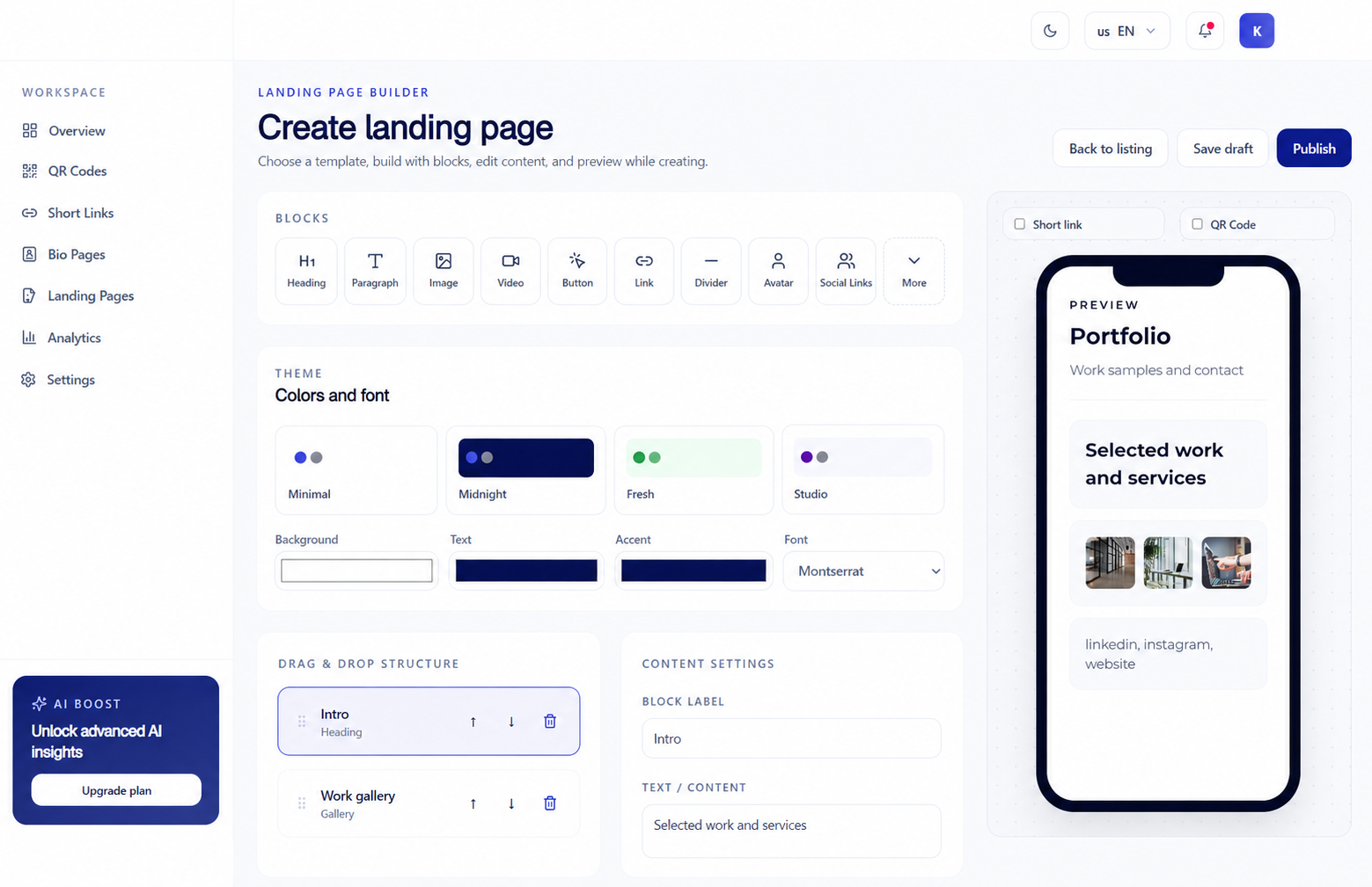 Landing Page Builder